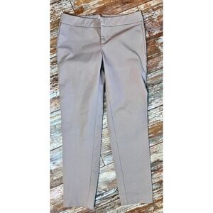 Ecru Santana Slim Ankle Pants Size 2 Taupe Beige Career Office Stretch‎